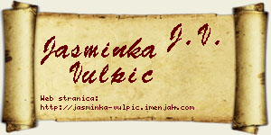 Jasminka Vulpić vizit kartica